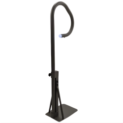 Rampe d'accès et de sécurité Covervalet spa avec socle et lumière bleue Rampe d'accès et de sécurité Covervalet spa avec socle et lumière bleue