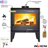 Poêle à bois en Acier Euros raccordable Invicta