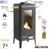 Poêle à bois en Fonte Iwaki Invicta