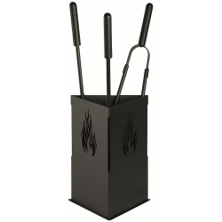 Serviteur de cheminée avec 3 accessoires Galnar Edilinox