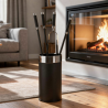 Serviteur de cheminée avec 4 accessoires Herlin Edilinox