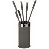 Serviteur de cheminée avec 4 accessoires Herlin Edilinox