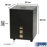 Coffre à granulés à roulettes Torlek Edilinox