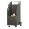 Porte-bûches à roulettes Brenor Edilinox - Coloris Anthracite