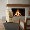 Porte-bûches à roulettes Brenor Edilinox - Coloris Beige