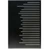 Plaque de protection murale verticale décorative en acier Forlin 120 x 81 cm Edilinox