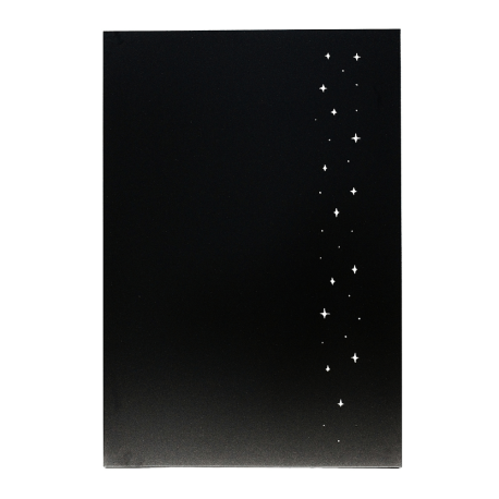 Plaque de protection murale verticale étoiles acier Delvar 80 x 120 cm Edilinox