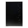 Plaque de protection murale verticale étoiles acier Delvar 80 x 120 cm Edilinox