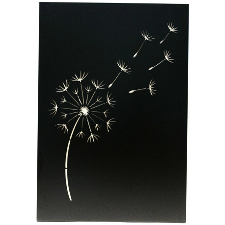 Plaque de protection murale verticale décorative en acier Dalven 120 x 81 cm Edilinox