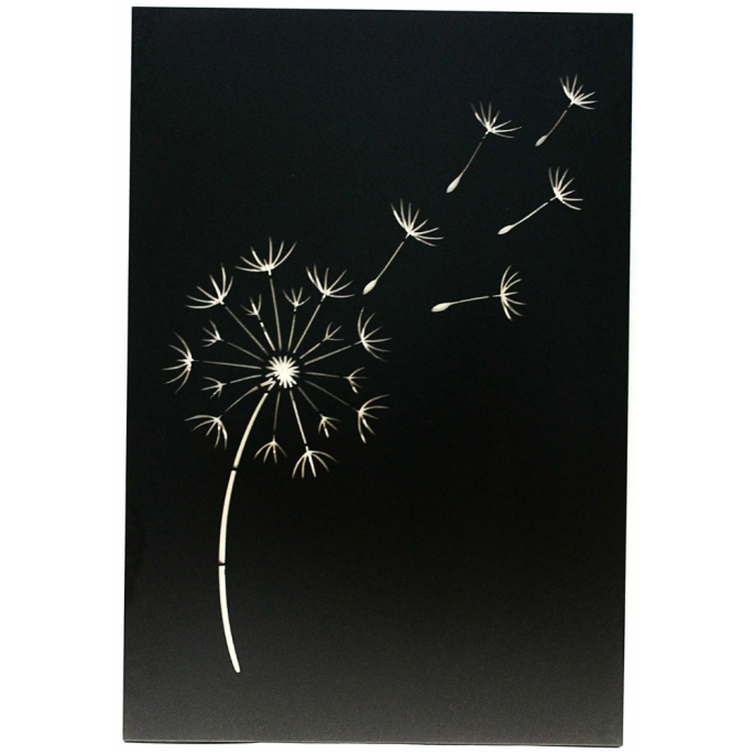Plaque de protection murale verticale décorative en acier Dalven 120 x 81 cm Edilinox