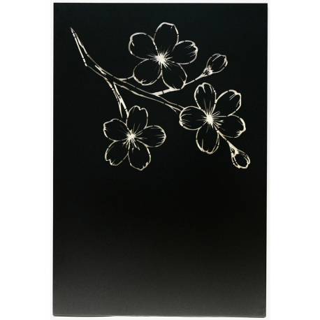 Plaque de protection murale verticale décorative en acier Zelmar 120 x 81 cm Edilinox