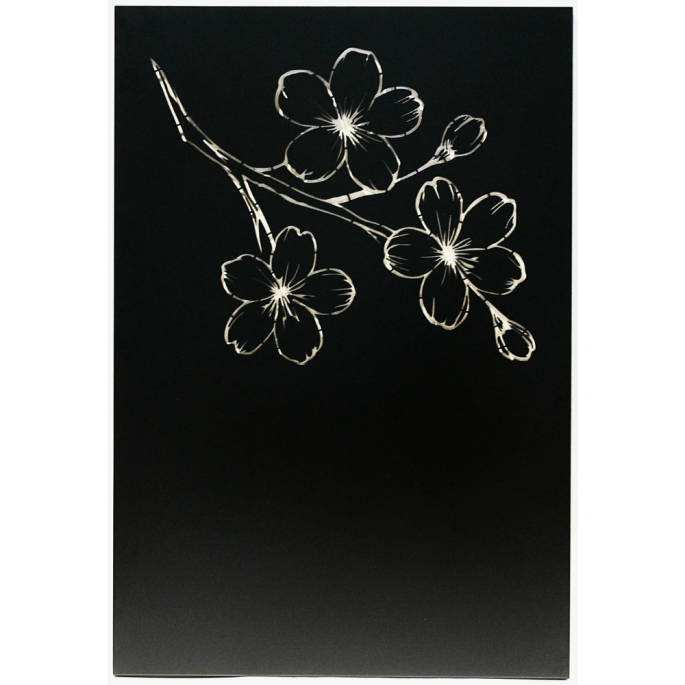 Plaque de protection murale verticale décorative en acier Zelmar 120 x 81 cm Edilinox