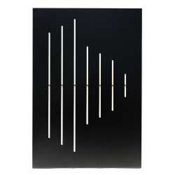 Plaque de protection murale verticale déco traits acier 80 x 120 cm Gavrel Edilinox Plaque de protection murale verticale déco traits acier 80 x 120 cm Gavrel Edilinox