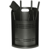 Serviteur de cheminée avec 4 accessoires Helmar Edilinox