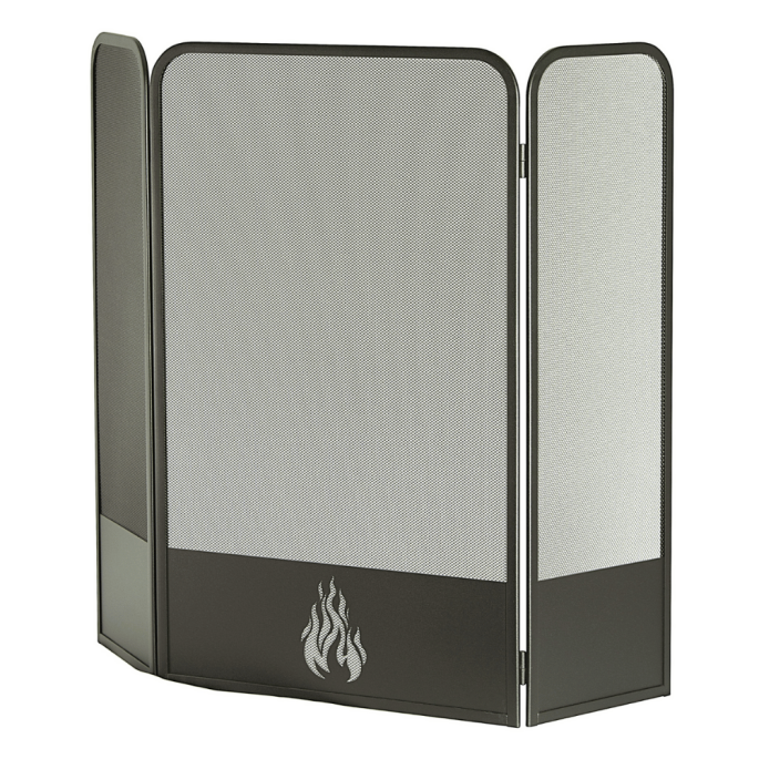 Pare-feu 3 volets Solvek Noir Edilinox