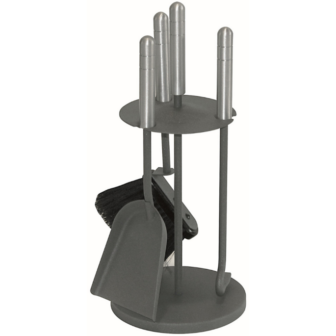 Serviteur de cheminée avec 3 accessoires Sornel Edilinox - Coloris Anthracite