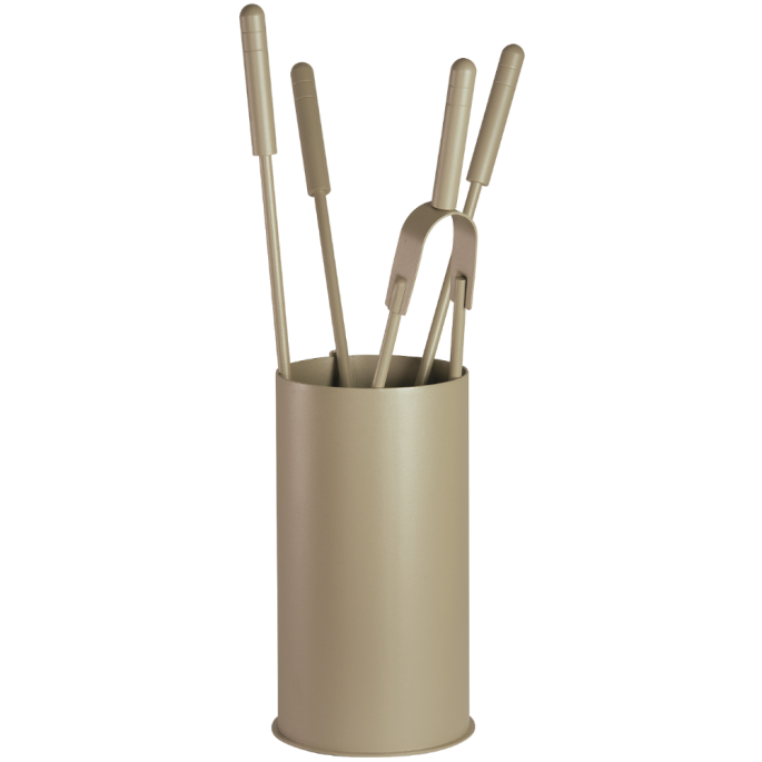 Serviteur de cheminée avec 4 accessoires Velmar Edilinox