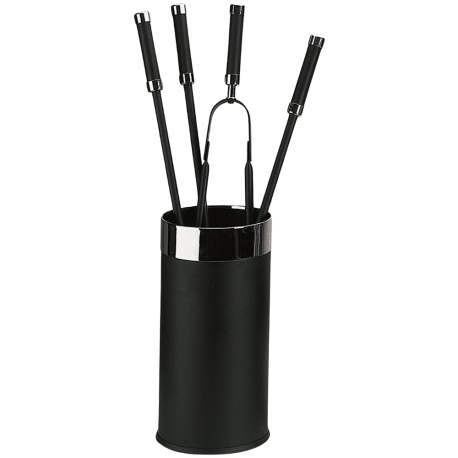Serviteur de cheminée avec 4 accessoires Herlin Edilinox