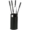 Serviteur de cheminée avec 4 accessoires Herlin Edilinox