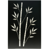 Plaque de protection murale verticale décorative en acier Turmel 120 x 81 cm Edilinox