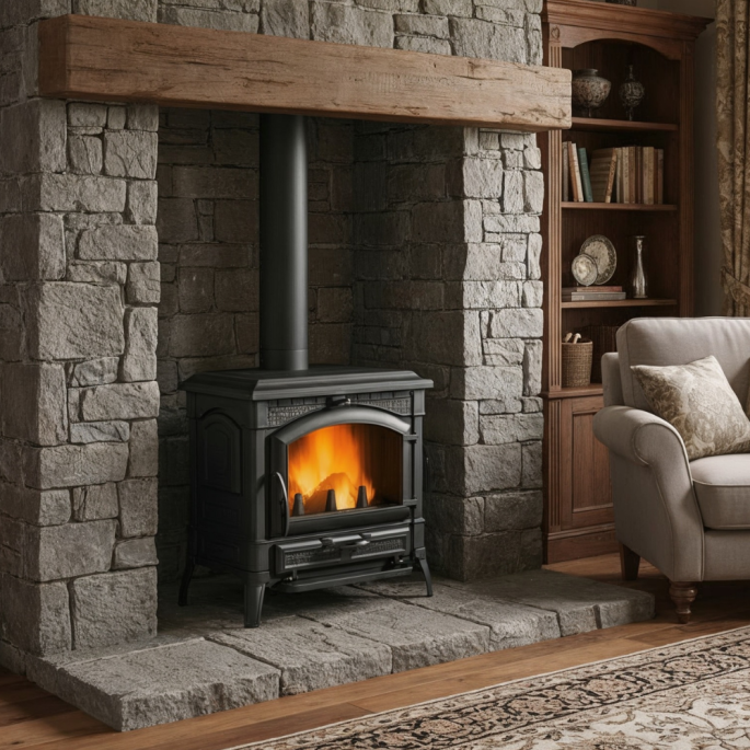 Poêle à bois en fonte Isotta Evo 11,9 kW La Nordica