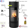 Poêle à bois Vision'r Morvan 6,4 kW