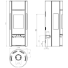 Poêle à bois Vision'r Morvan 6,4 kW