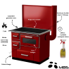 Cuisinière à bois 7 kW Ivan 7 MBS