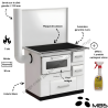 Cuisinière à bois 7 kW Ivan 7 MBS