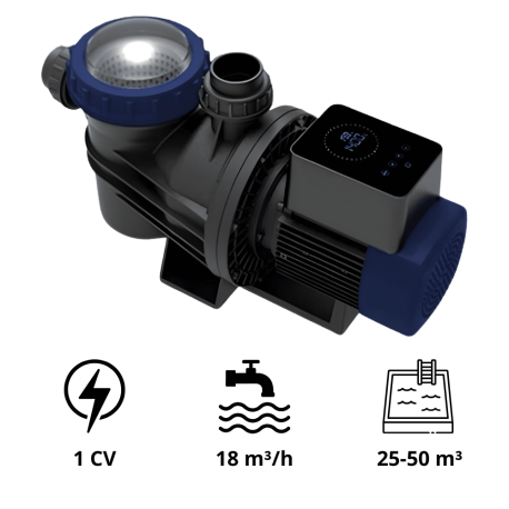 Pompe de filtration Bering VS Vitesse Variable 1CV Mono