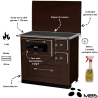 Cuisinière à bois 7 kW Ivar 10 MBS