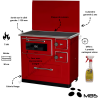 Cuisinière à bois 7 kW Ivar 10 MBS