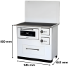 Cuisinière à bois 7 kW Ivar 10 MBS