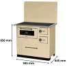 Cuisinière à bois 7 kW Ivar 10 MBS