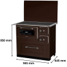Cuisinière à bois 7 kW Ivar 10 MBS