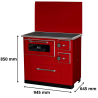 Cuisinière à bois 7 kW Ivar 10 MBS