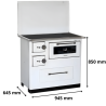 Cuisinière à bois 7 kW Ivar 10 MBS