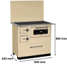 Cuisinière à bois 7 kW Ivar 10 MBS