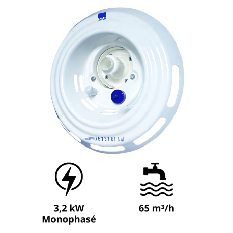Duna pour nage à contre courant Uwe version Classic Blanc 3,5 kW Triphasé