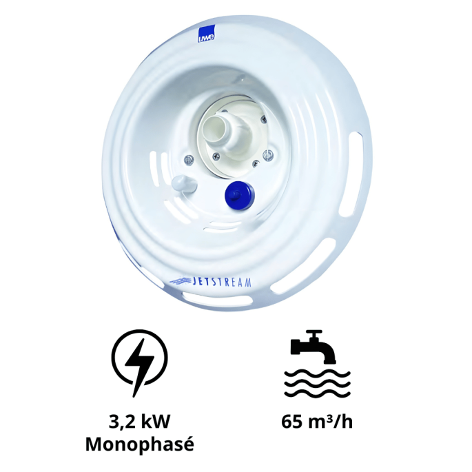 Duna pour nage à contre courant Uwe version Classic Blanc 3,5 kW Triphasé