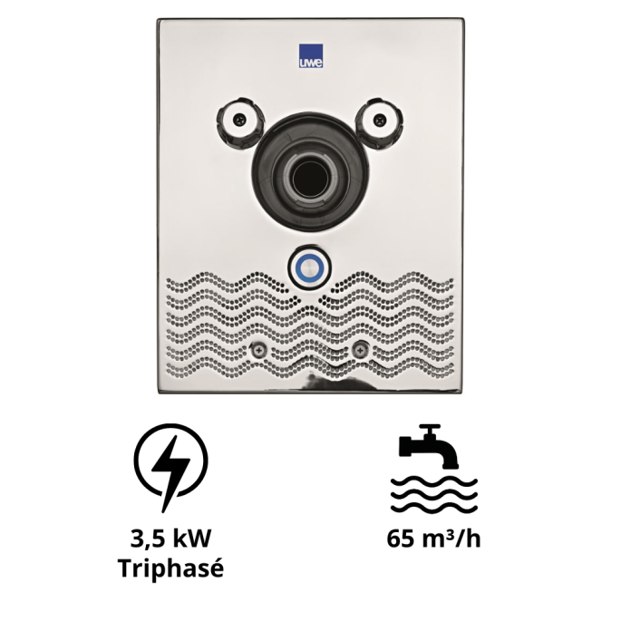 Juno pour nage à contre courant Uwe version ABS Blanc 3,5 kW Triphasé