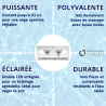 Bambo 2 pour nage à contre courant Uwe version inox PIEZO avec lumières 3,5 kW Triphasé