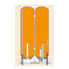 Chauffe-eau électrique à double réservoir TITANO TWIN de chez FERROLI