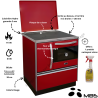 Cuisinière à bois 11 kW Hydro Ivar MBS