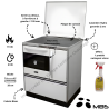Cuisinière à bois 11 kW Hydro Ivar MBS