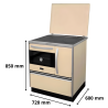 Cuisinière à bois 11 kW Hydro Ivar MBS