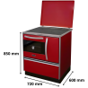 Cuisinière à bois 11 kW Hydro Ivar MBS