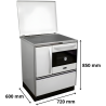 Cuisinière à bois 11 kW Hydro Ivar MBS