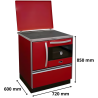 Cuisinière à bois 11 kW Hydro Ivar MBS