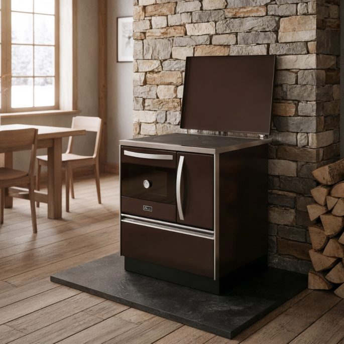 Cuisinière à bois 11 kW Hydro Ivar MBS